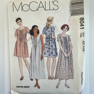 McCall's 8041 Dress Pattern